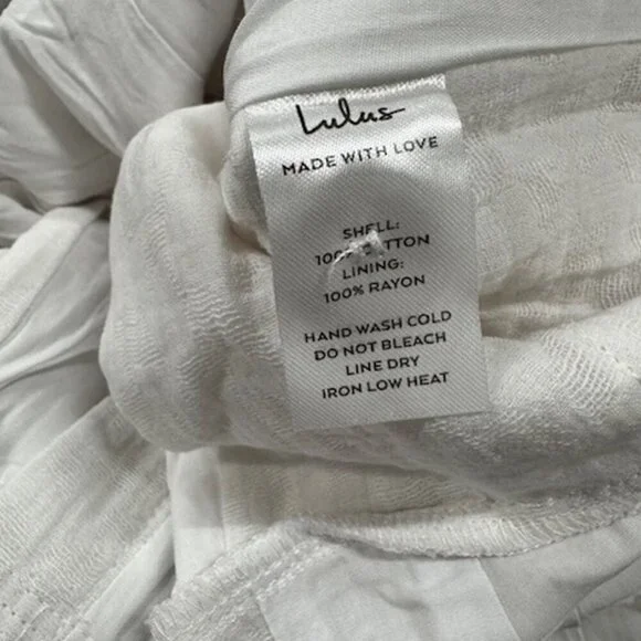 NWT Lulus You're in Luck White Sleeveless Button-Front Romper - Picture 13 of 14